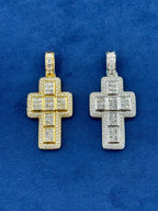 14K Gold Robust Diamond Cross Pendant - additional product view 9