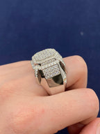 14K Gold XL Diamond Square Ring - additional product view 4