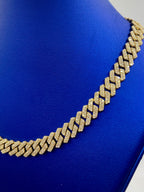 10K Gold & Diamonds Cuban Link 10mm Chain - additional product view 3