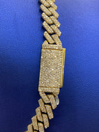 10K Gold & Diamonds Cuban Link 10mm Chain - additional product view 6