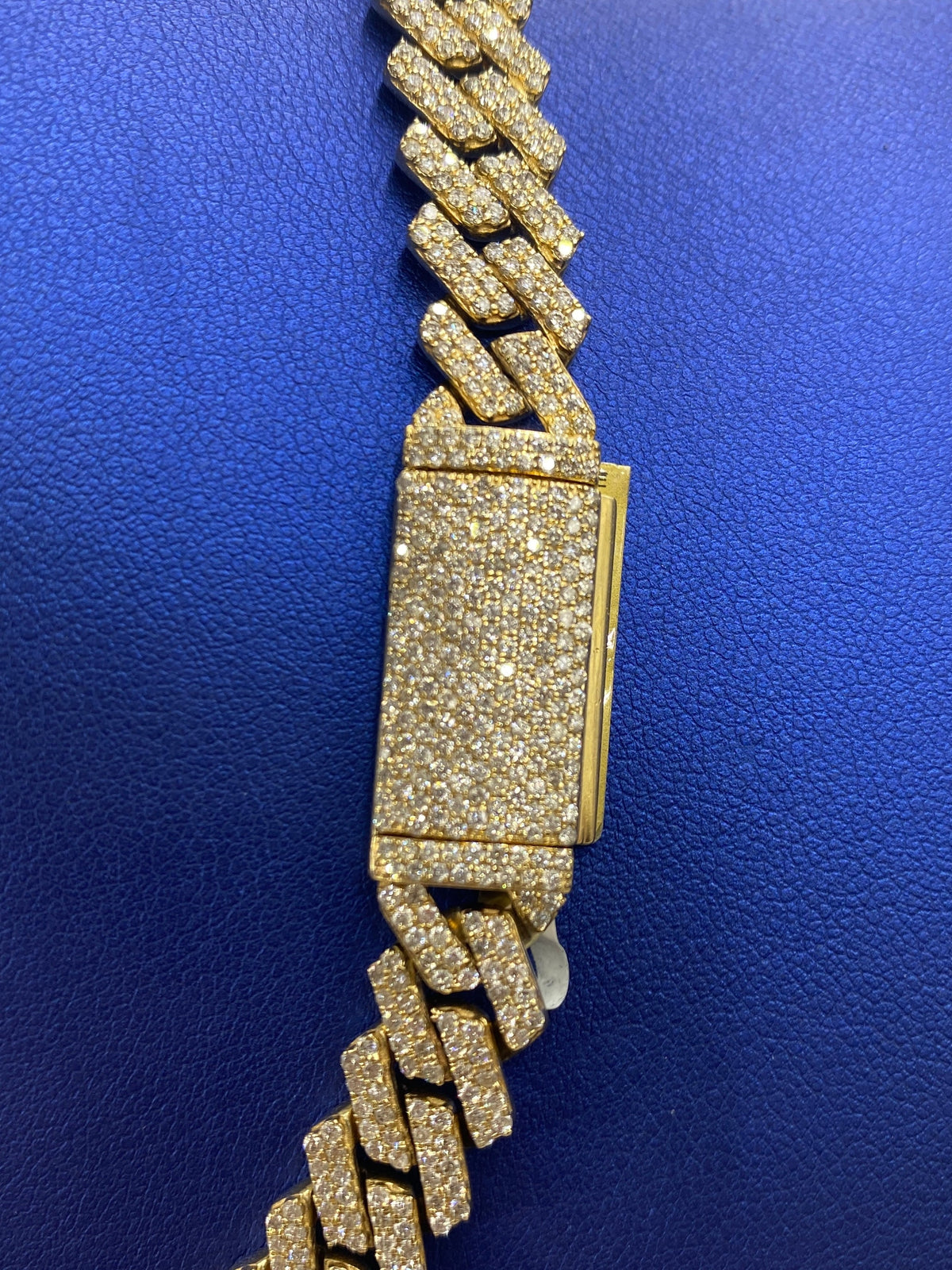 10K Gold & Diamonds Cuban Link 10mm Chain - additional product view 6