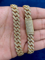 10K Gold & Diamonds Cuban Link 10mm Chain - additional product view 7