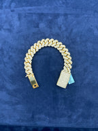 14K Gold & Diamonds Cuban Link Bracelet 15.5mm - additional product view 7