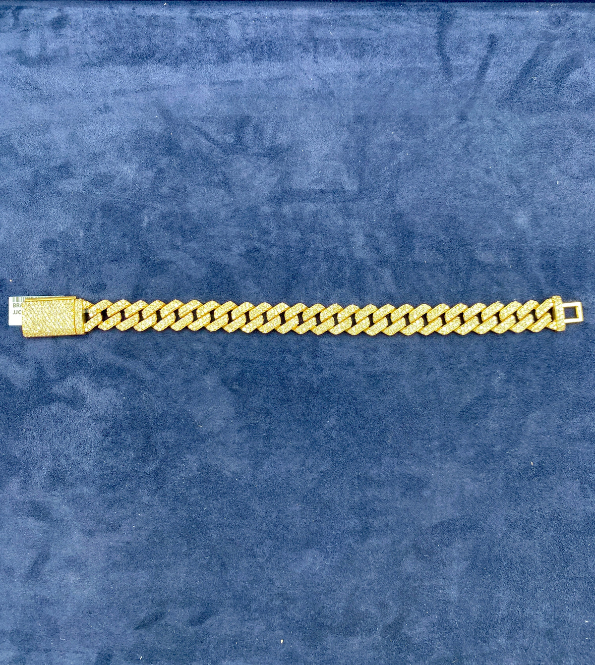 14K Gold & Diamonds Cuban Link Bracelet 12mm - additional product view 5