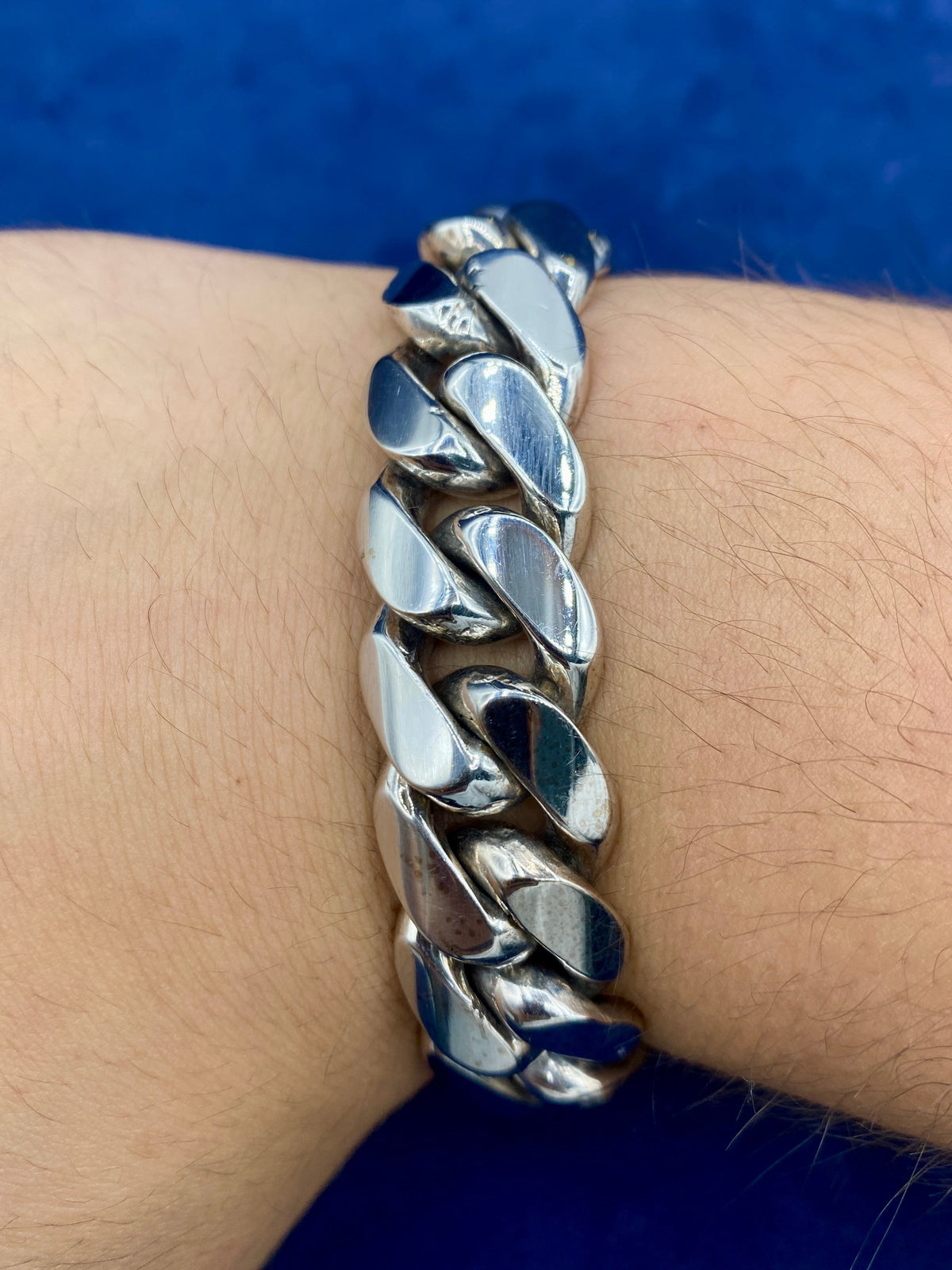 10K Gold & Diamonds Cuban Link Bracelet 16.7mm - additional product view 2