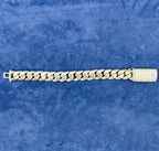 10K Gold & Diamonds Cuban Link Bracelet 16.7mm - additional product view 5