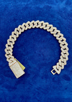 10K Gold & Diamonds Cuban Link Bracelet 12mm - additional product view 6