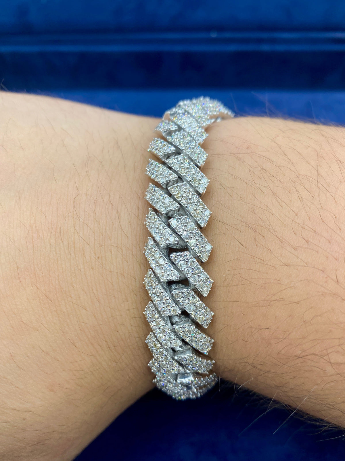 14K Gold & Diamond Cuban Link 14.5mm Bracelet - additional product view 2