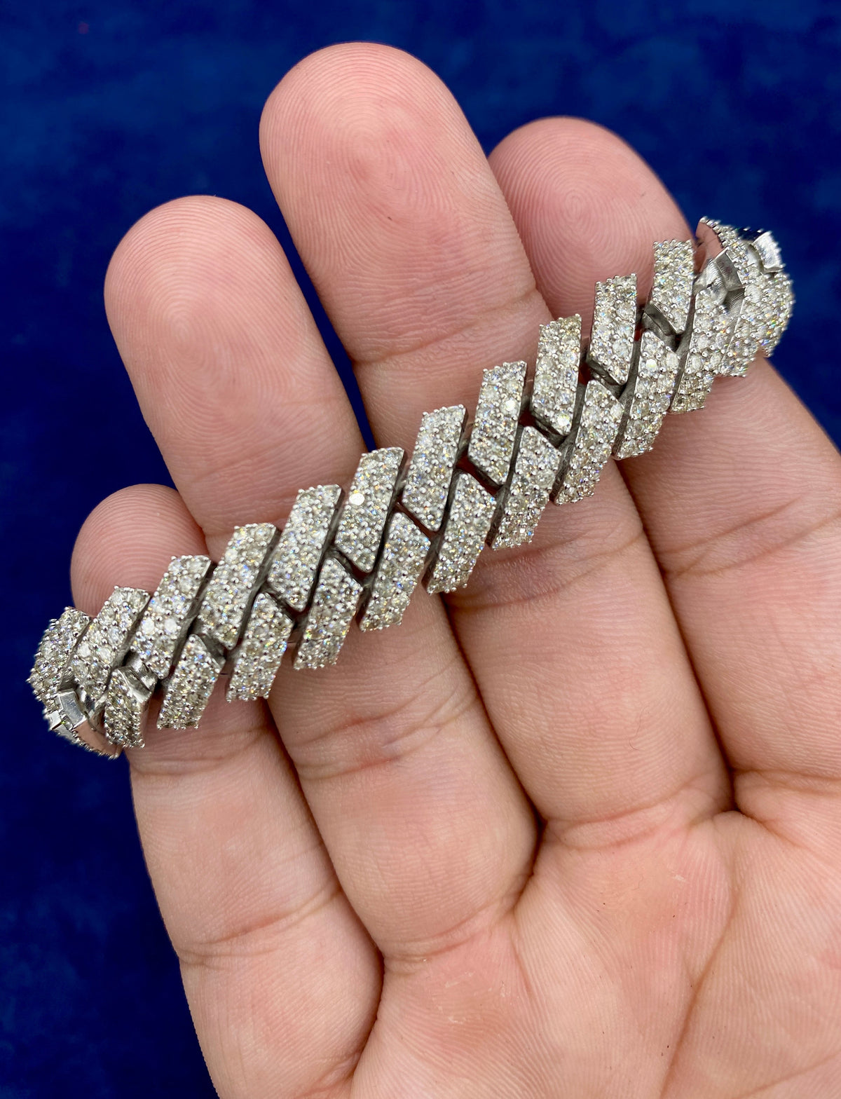 14K Gold & Diamond Cuban Link 14.5mm Bracelet - additional product view 3