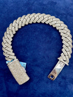 14K Gold & Diamond Cuban Link 14.5mm Bracelet - additional product view 6