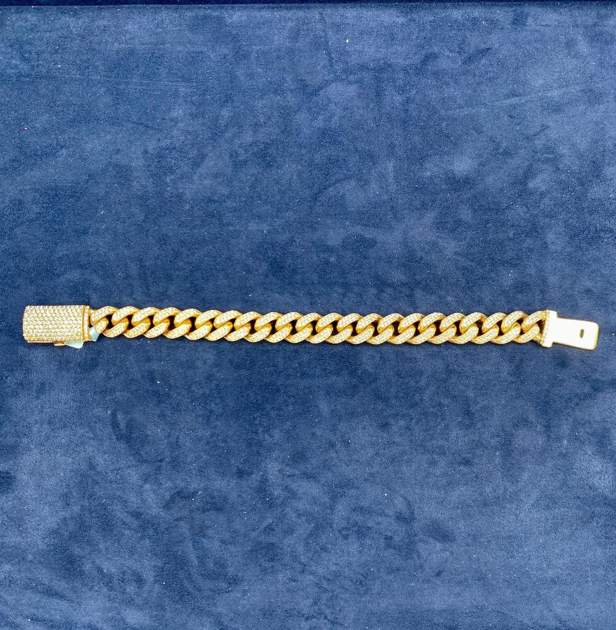 14K Rose Gold & Diamonds Cuban Link 11.9mm Bracelet - additional product view 5