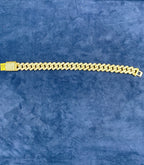 10K Gold & Diamonds Cuban Link 12.5mm Bracelet - additional product view 4