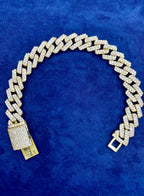 10K Gold & Diamonds Cuban Link 12.5mm Bracelet - additional product view 5