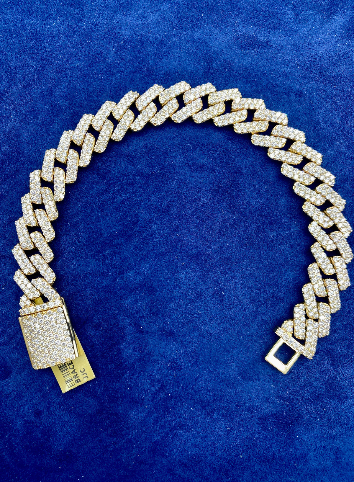10K Gold & Diamonds Cuban Link 12.5mm Bracelet - additional product view 5