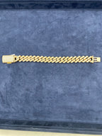 14K Rose Gold & Diamond Cuban Bracelet 15.3mm - additional product view 5