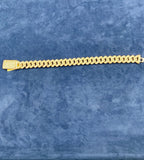 10K Gold & Diamond Cuban Link Bracelet 12mm - additional product view 5