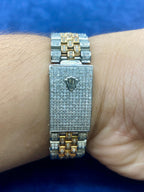 36mm Two-Tone Bust-Down Diamond Rolex Watch - additional product view 2