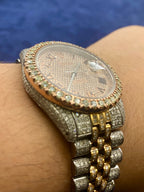 36mm Two-Tone Bust-Down Diamond Rolex Watch - additional product view 6