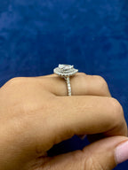 14K Gold Pear Shape Lab Diamond Engagement Ring - additional product view 3