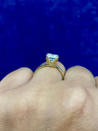 14K Gold Circle Shaped Lab Diamonds Ring - additional product view 2