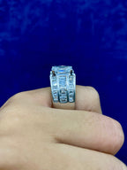 14K Gold Thick Radiant Cut Lab Center Engagement Lab Diamond Ring - additional product view 3