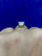 14K Gold Square Shaped Lab Diamonds Ring - additional product view 3
