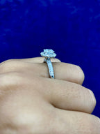 14K Gold Circle Shaped Lab Diamond Ring - additional product view 2