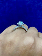 14K Gold Circle Shaped Lab Diamond Ring - additional product view 3