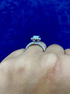 14K Gold Square Shaped Lab Diamonds Ring - additional product view 3