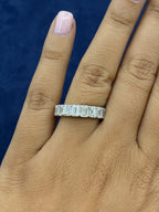 14K Gold Emerald Cut Lab Diamond Ring Band - additional product view 5