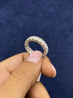 14K Gold Emerald Cut Lab Diamond Ring Band - additional product view 7