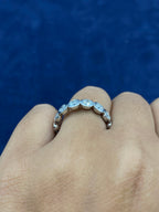 14K Gold Circle Cut Lab Diamond Ring Band - additional product view 4