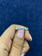 14K Gold Circle Cut Lab Diamond Ring Band - additional product view 6