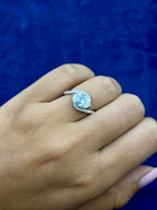 14K Gold Circle Cut Spiral Lab Diamond Engagement Ring - additional product view 2