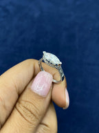 14K Gold Stylish Marquis Cut Lab Diamond Center Ring - additional product view 4