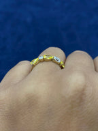 14K Gold Sorted Canary Lab Diamond Engagement Ring Band - additional product view 4