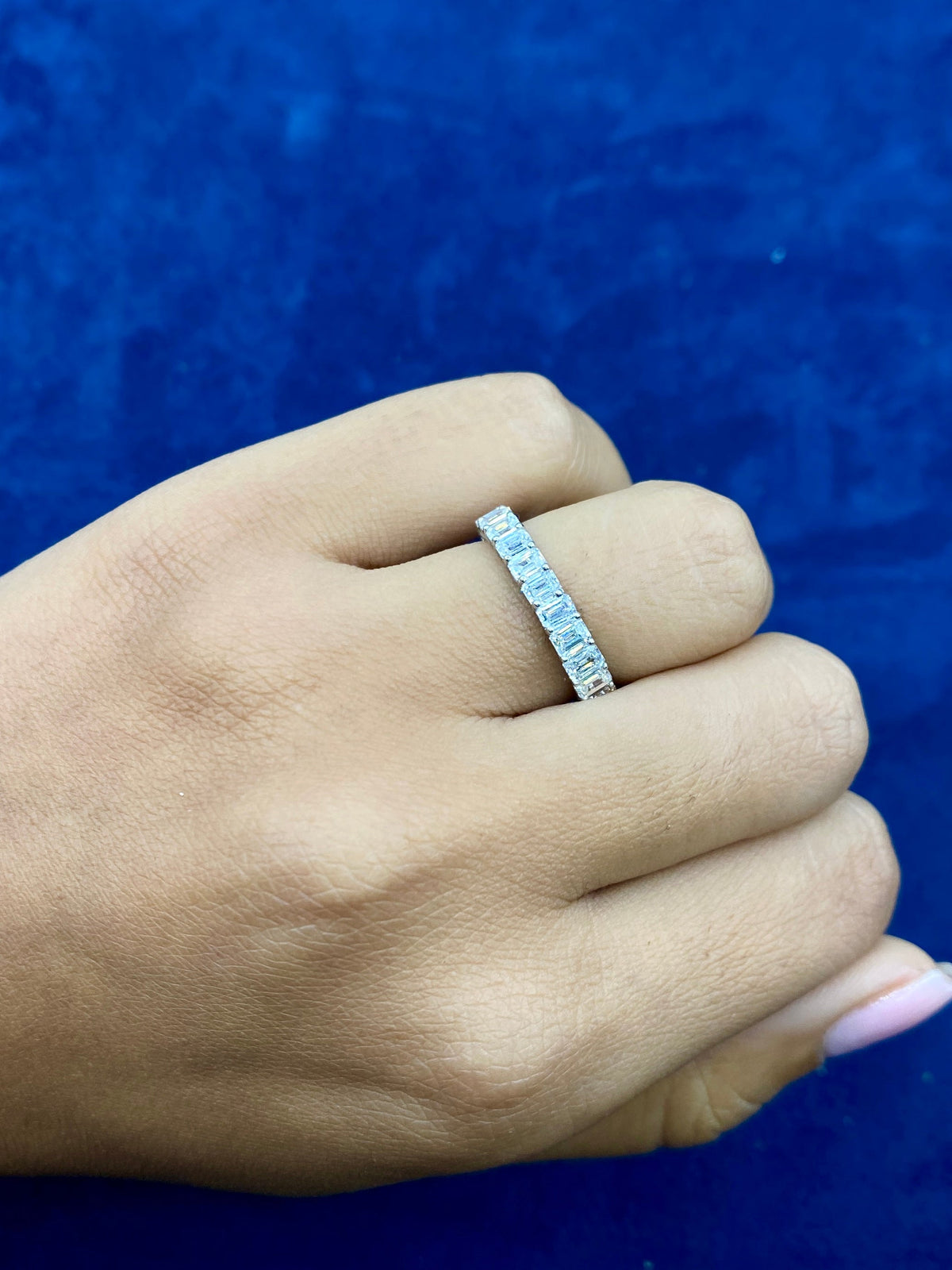 14K Gold Baguette Lab Diamond Engagement Ring - additional product view 2