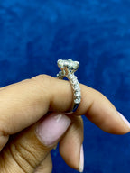 14K Gold Elegant Round Lab Diamond Engagement Ring - additional product view 5