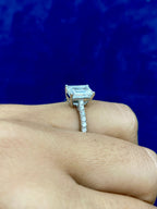 14K Gold Emerald Cut Lab Diamonds Ring - additional product view 2