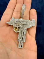 18K Gold and VS Diamond Jumbo Uzi Pendant - additional product view 2