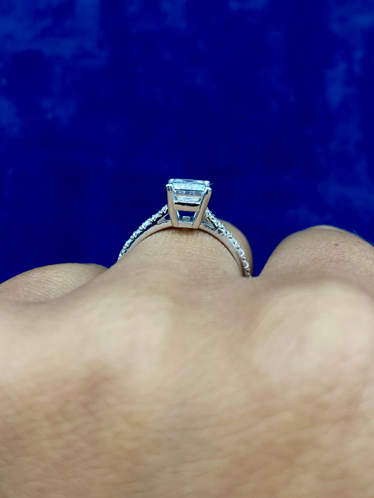 14K Gold Emerald Cut Lab Diamonds Ring - additional product view 3
