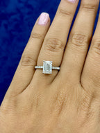 14K Gold Emerald Cut Lab Diamonds Ring - additional product view 4