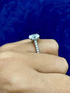 14K Gold Oval Shape Lab Diamonds Ring - additional product view 2