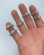 14K Gold Stacked Diamond Ring - additional product view 8