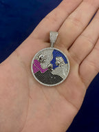 14K Gold Custom Battle Pendant - additional product view 2
