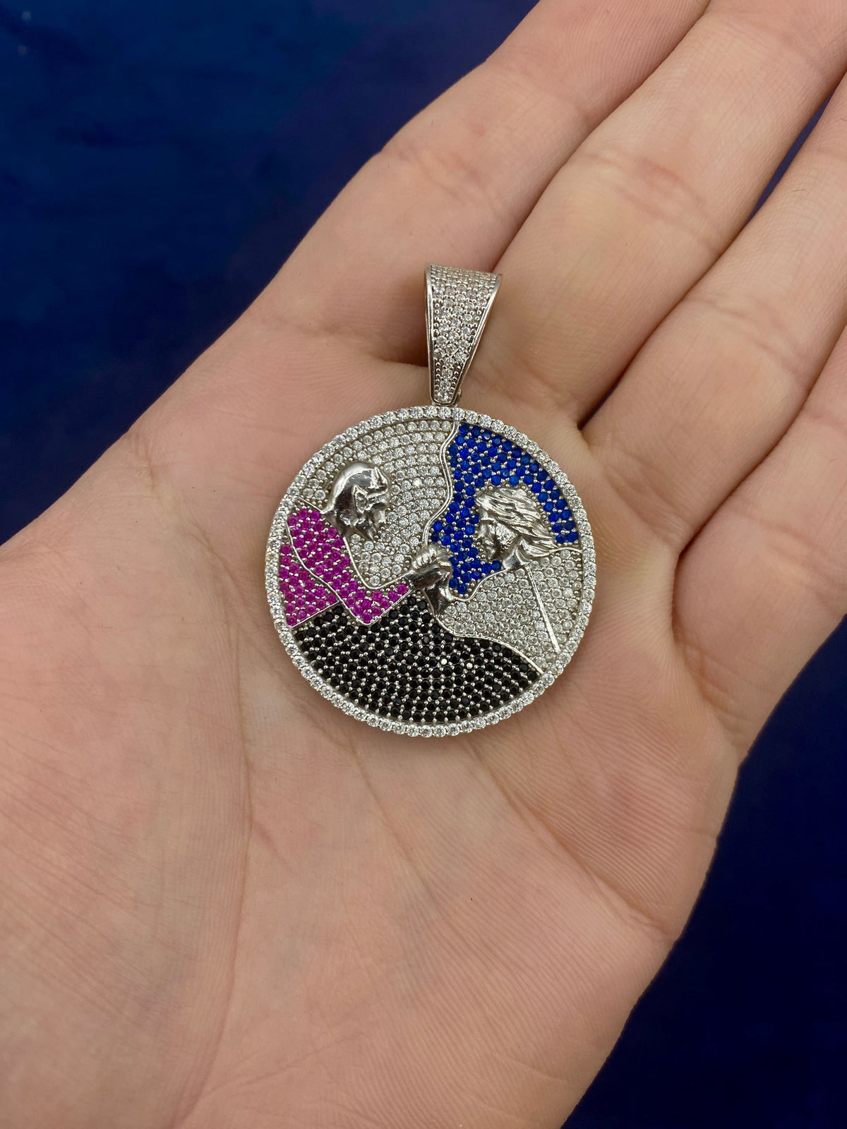 14K Gold Custom Battle Pendant - additional product view 2
