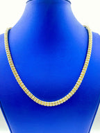 14K Gold 6mm Ice Chain in gold, 22" - close-up product photo