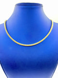 14K Gold 4.5mm Ice Chain in gold, 18" - close-up product photo