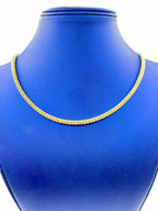 14K Gold 4.5mm Ice Chain in gold, 18" - close-up product photo