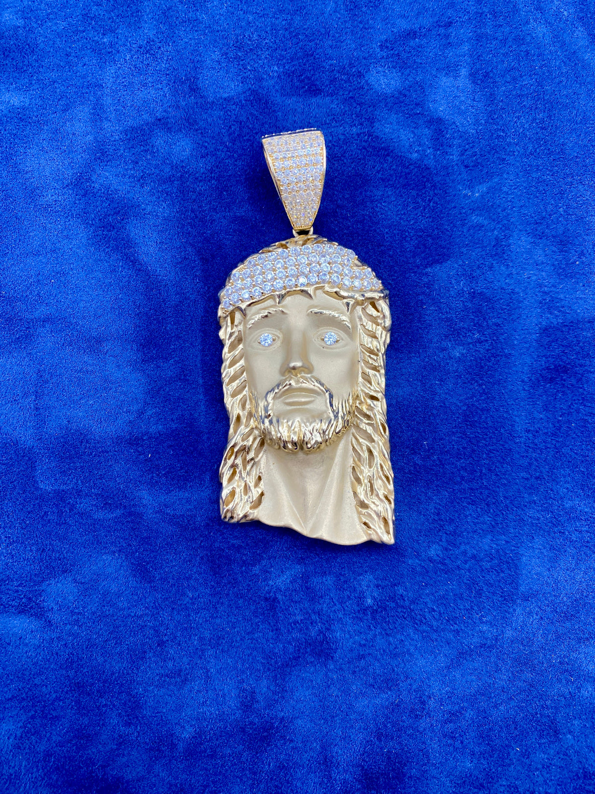 14K Gold XL Jesus Head Pendants - additional product view 10